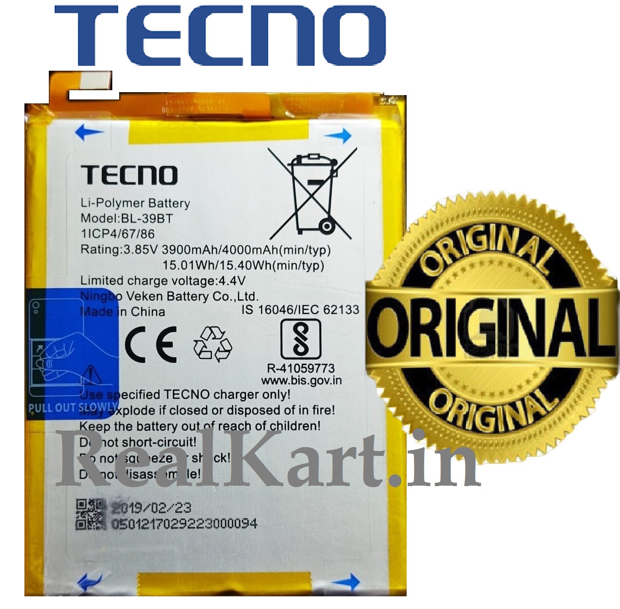 tecno i5 battery